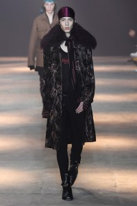Model on the catwalk