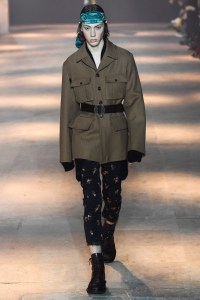 Model on the catwalk