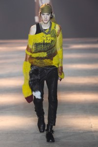 Model on the catwalk