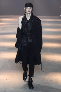 Model on the catwalk