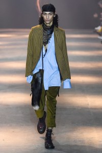 Model on the catwalk