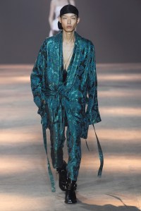 Model on the catwalk