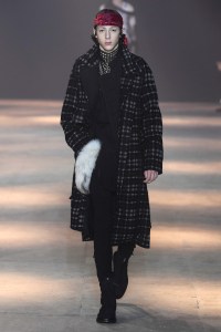 Model on the catwalk