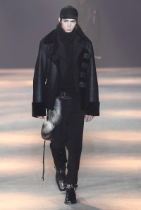 Model on the catwalk