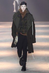 Model on the catwalk