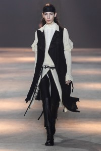 Model on the catwalk
