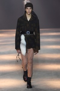 Model on the catwalk
