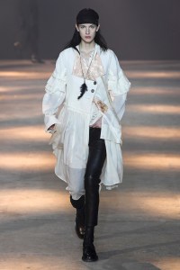 Model on the catwalk