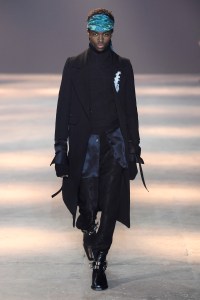 Model on the catwalk