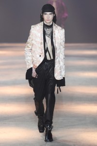 Model on the catwalk