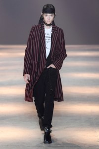 Model on the catwalk