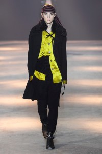 Model on the catwalk