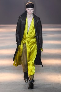 Model on the catwalk