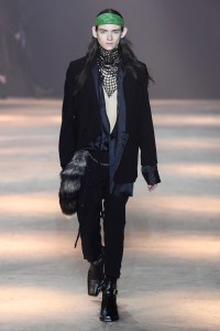 Model on the catwalk