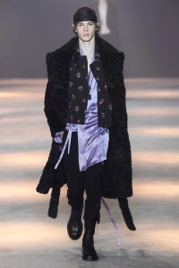 Model on the catwalk