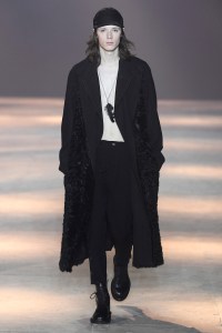 Model on the catwalk