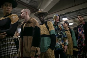 Backstage at Astrid Andersen Men's Fall 2019