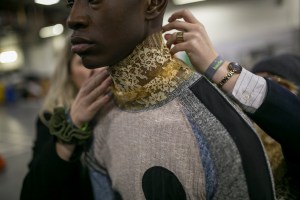 Backstage at Astrid Andersen Men's Fall 2019
