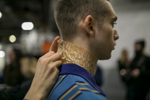 Backstage at Astrid Andersen Men's Fall 2019
