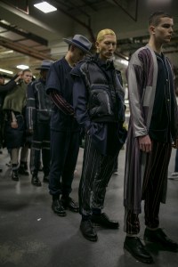 Backstage at Astrid Andersen Men's Fall 2019