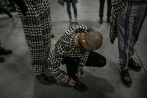 Backstage at Astrid Andersen Men's Fall 2019