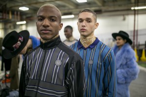 Backstage at Astrid Andersen Men's Fall 2019