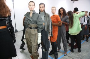 Backstage at Acne Studios RTW Fall 2019