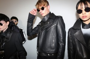 Backstage at Balmain men's fall 2019