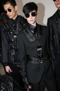 Backstage at Balmain men's fall 2019