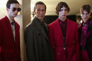 Backstage at Berluti men's fall 2019