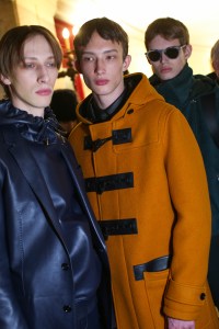 Backstage at Berluti men's fall 2019