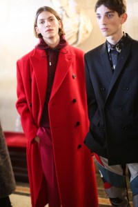 Backstage at Berluti men's fall 2019