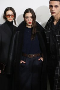 Backstage at Cerruti men's fall 2019