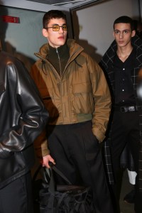 Backstage at Cerruti men's fall 2019