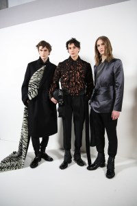 Backstage at Dior Homme men's Fall 2019