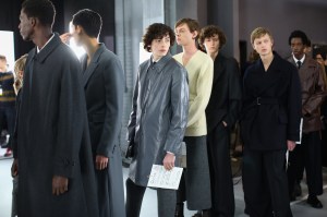 Backstage at Dries Van Noten men's fall 2019