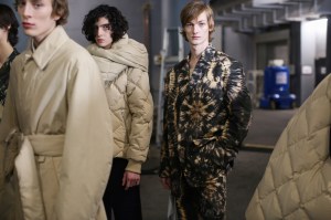Backstage at Dries Van Noten men's fall 2019