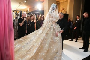 Backstage at Elie Saab Couture Spring 2019
