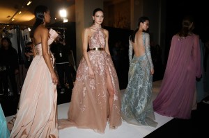 Backstage at Elie Saab Couture Spring 2019