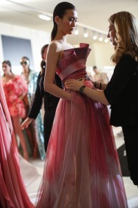 Backstage at Elie Saab Couture Spring 2019