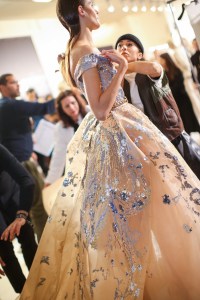 Backstage at Elie Saab Couture Spring 2019