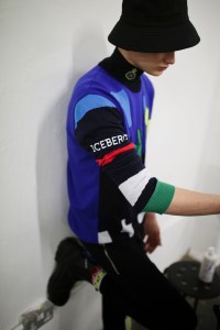 Backstage at Iceberg Men's Fall 2019