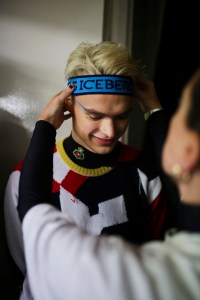 Backstage at Iceberg Men's Fall 2019