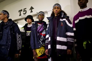 Backstage at Iceberg Men's Fall 2019