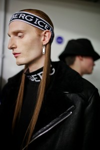 Backstage at Iceberg Men's Fall 2019