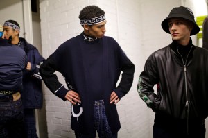 Backstage at Iceberg Men's Fall 2019