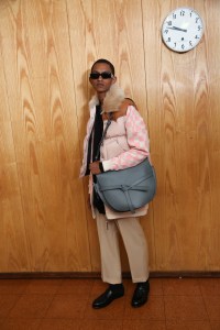 Backstage at Loewe men's fall 2019