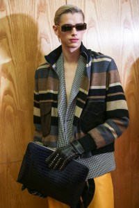 Backstage at Loewe men's fall 2019