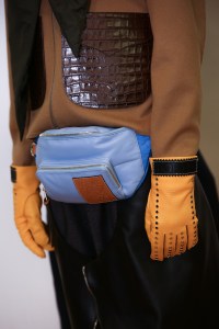 Backstage at Loewe men's fall 2019