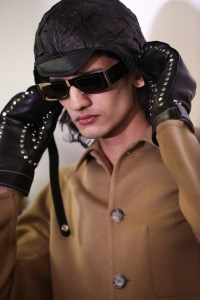 Backstage at Loewe men's fall 2019